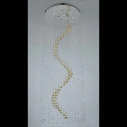 Casa Padrino Lámpara de araña de cristal de lujo Plata Ø 70 x H. 130 cm - Suntuosa Lámpara de araña de latón con cristal de Bohemia - Muebles barrocos - Noble y suntuosa Casa Padrino Lámpara de araña de cristal de lujo Plata Ø 70 x H. 130 cm - Suntuosa Lámpara de araña de latón con cristal de Bohemia - Muebles barrocos - Noble y suntuosa