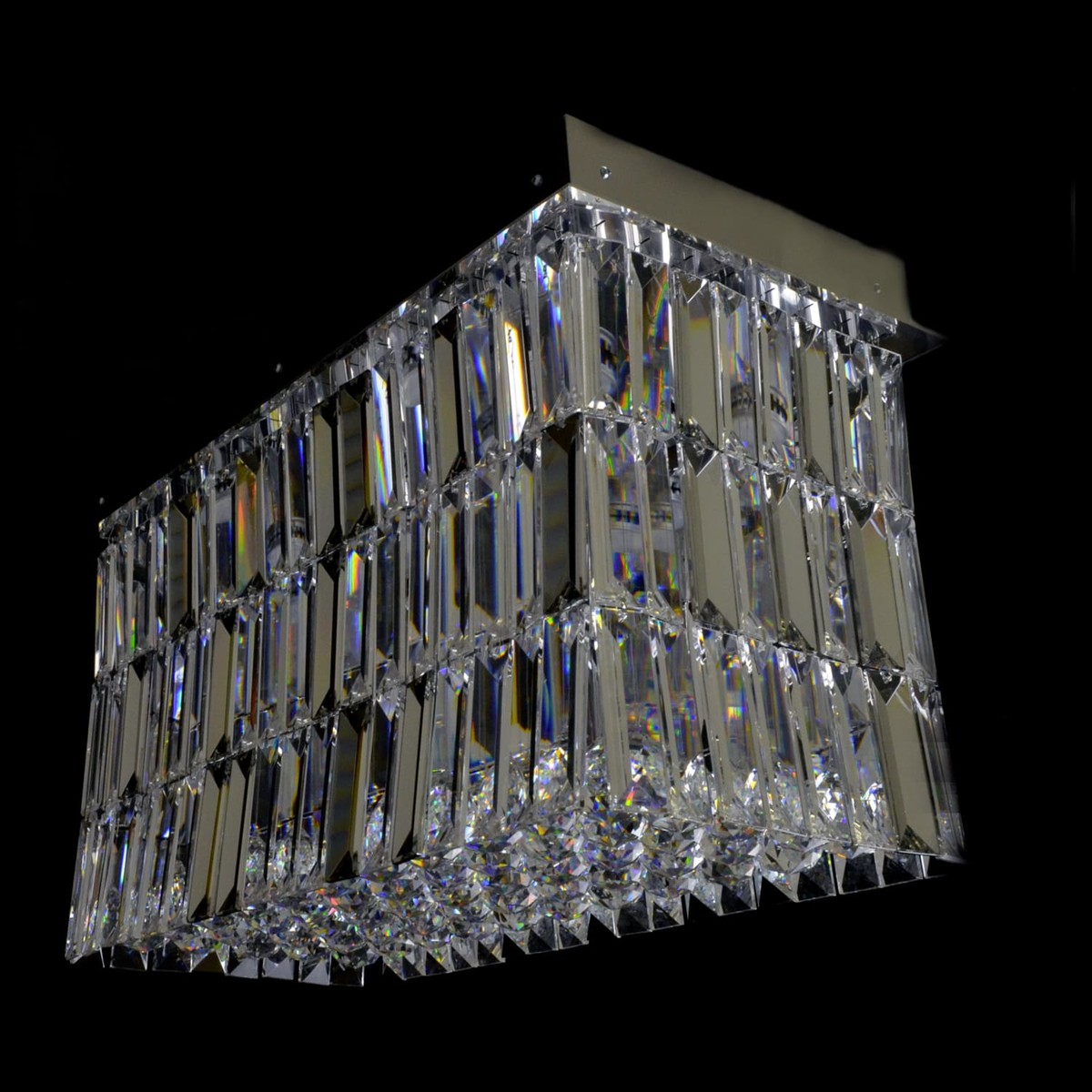 Casa Padrino Applique murale en cristal baroque de luxe Argent 60 x 30 x H. 35 cm - Somptueuse Applique murale en laiton avec cristal de Bohême - Meubles baroques - Noble & somptueux Casa Padrino Applique murale en cristal baroque de luxe Argent 60 x 30 x H. 35 cm - Somptueuse Applique murale en laiton avec cristal de Bohême - Meubles baroques - Noble & somptueux