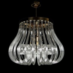 Casa Padrino Lámpara de araña de cristal de lujo Oro Ø 60 x H. 50 cm - Suntuosa Lámpara de araña de latón con cristal de Bohemia - Muebles barrocos - Noble y suntuosa Casa Padrino Lámpara de araña de cristal de lujo Oro Ø 60 x H. 50 cm - Suntuosa Lámpara de araña de latón con cristal de Bohemia - Muebles barrocos - Noble y suntuosa