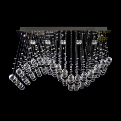 Casa Padrino Applique murale en cristal baroque de luxe Argent 75 x 30 x H. 47 cm - Somptueuse Applique murale en laiton avec cristal de Bohême - Meubles baroques - Noble & somptueux Casa Padrino Applique murale en cristal baroque de luxe Argent 75 x 30 x H. 47 cm - Somptueuse Applique murale en laiton avec cristal de Bohême - Meubles baroques - Noble & somptueux