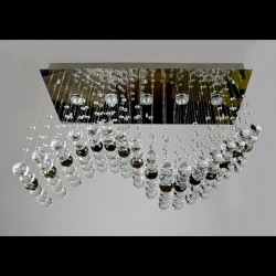 Casa Padrino Applique murale en cristal baroque de luxe Argent 75 x 30 x H. 47 cm - Somptueuse Applique murale en laiton avec cristal de Bohême - Meubles baroques - Noble & somptueux Casa Padrino Applique murale en cristal baroque de luxe Argent 75 x 30 x H. 47 cm - Somptueuse Applique murale en laiton avec cristal de Bohême - Meubles baroques - Noble & somptueux