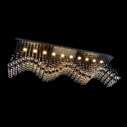 Casa Padrino Applique murale en cristal baroque de luxe Argent 110 x 30 x H. 37 cm - Somptueuse Applique murale en laiton avec cristal de Bohême - Meubles baroques - Noble & somptueux Casa Padrino Applique murale en cristal baroque de luxe Argent 110 x 30 x H. 37 cm - Somptueuse Applique murale en laiton avec cristal de Bohême - Meubles baroques - Noble & somptueux