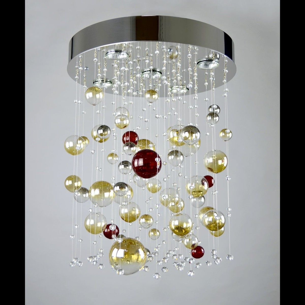 Casa Padrino Lámpara de araña de cristal de lujo Plata Ø 40 x H. 50 cm - Suntuosa Lámpara de araña de latón con cristal de Bohemia - Muebles barrocos - Noble y suntuosa Casa Padrino Lámpara de araña de cristal de lujo Plata Ø 40 x H. 50 cm - Suntuosa Lámpara de araña de latón con cristal de Bohemia - Muebles barrocos - Noble y suntuosa