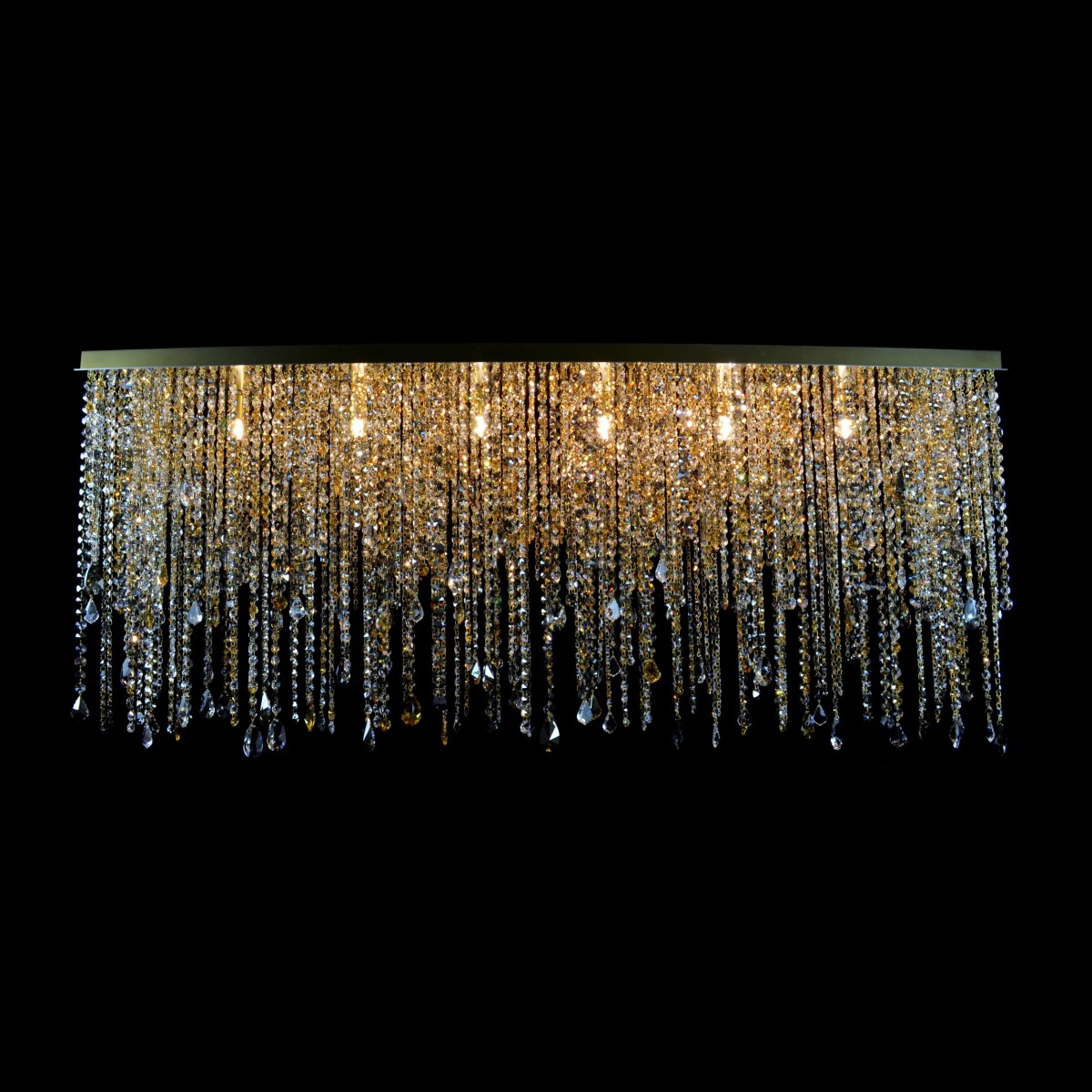Casa Padrino Applique murale en cristal baroque de luxe Or 140 x 30 x H. 50 cm - Somptueuse Applique murale en laiton avec cristal de Bohême - Meubles baroques - Noble & somptueux Casa Padrino Applique murale en cristal baroque de luxe Or 140 x 30 x H. 50 cm - Somptueuse Applique murale en laiton avec cristal de Bohême - Meubles baroques - Noble & somptueux