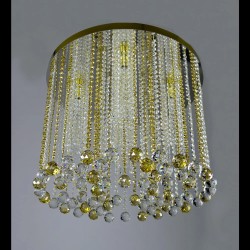 Casa Padrino Lámpara de araña de cristal de lujo Oro Ø 60 x H. 50 cm - Suntuosa Lámpara de araña de latón con cristal de Bohemia - Muebles barrocos - Noble y suntuosa Casa Padrino Lámpara de araña de cristal de lujo Oro Ø 60 x H. 50 cm - Suntuosa Lámpara de araña de latón con cristal de Bohemia - Muebles barrocos - Noble y suntuosa