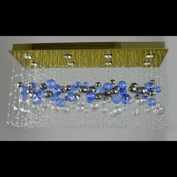 Casa Padrino Applique murale en cristal baroque de luxe Or 100 x 30 x H. 50 cm - Somptueuse Applique murale en laiton avec cristal de Bohême - Meubles baroques - Noble & somptueux