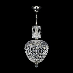 Casa Padrino Lámpara colgante de cristal de lujo Oro Ø 25 x H. 41 cm - Suntuosa Lámpara colgante de latón con cristal de Bohemia - Muebles barrocos - Noble y suntuosa Casa Padrino Lámpara colgante de cristal de lujo Oro Ø 25 x H. 41 cm - Suntuosa Lámpara colgante de latón con cristal de Bohemia - Muebles barrocos - Noble y suntuosa