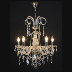 Casa Padrino Lámpara de araña de cristal barroco de lujo Oro Ø 55 x H. 66 cm - Suntuosa Lámpara de araña de latón con cristal de Bohemia - Muebles barrocos - Noble y suntuosa Casa Padrino Lámpara de araña de cristal barroco de lujo Oro Ø 55 x H. 66 cm - Suntuosa Lámpara de araña de latón con cristal de Bohemia - Muebles barrocos - Noble y suntuosa