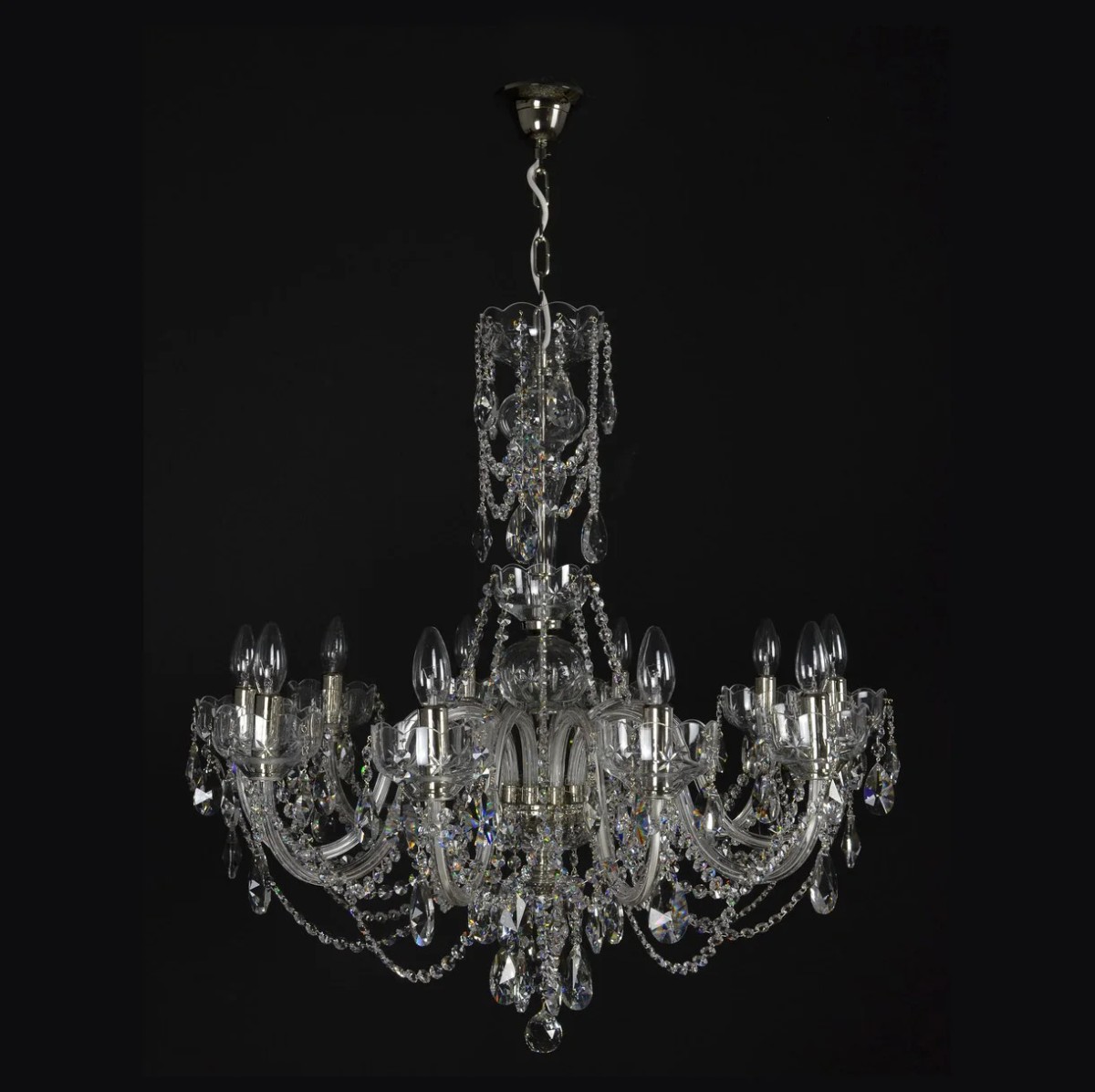 Casa Padrino Lámpara de araña de cristal barroco de lujo Oro Ø 78 x H. 64 cm - Suntuosa Lámpara de araña de latón con cristal de Bohemia - Muebles barrocos - Noble y suntuosa Casa Padrino Lámpara de araña de cristal barroco de lujo Oro Ø 78 x H. 64 cm - Suntuosa Lámpara de araña de latón con cristal de Bohemia - Muebles barrocos - Noble y suntuosa
