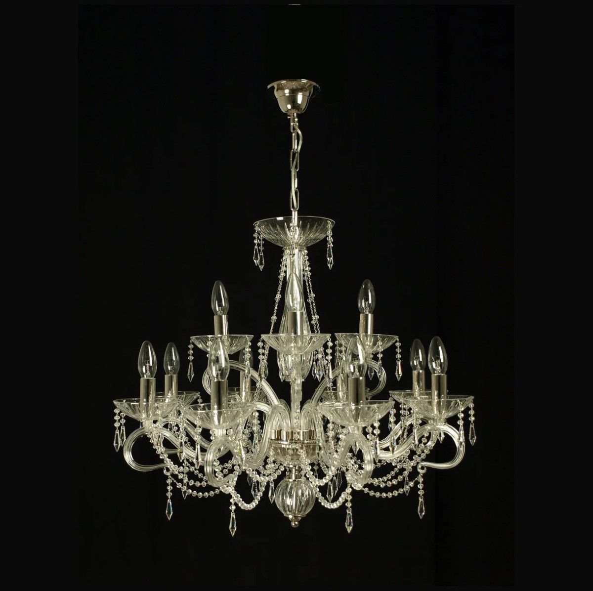 Casa Padrino Lámpara de araña de cristal barroco de lujo Oro Ø 70 x H. 60 cm - Suntuosa Lámpara de araña de latón con cristal de Bohemia - Muebles barrocos - Noble y suntuosa Casa Padrino Lámpara de araña de cristal barroco de lujo Oro Ø 70 x H. 60 cm - Suntuosa Lámpara de araña de latón con cristal de Bohemia - Muebles barrocos - Noble y suntuosa