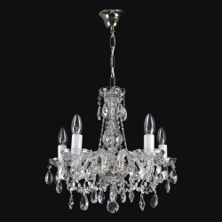 Casa Padrino Lámpara de araña de cristal barroco de lujo Oro Ø 46 x H. 44 cm - Suntuosa Lámpara de araña de latón con cristal de Bohemia - Muebles barrocos - Noble y suntuosa Casa Padrino Lámpara de araña de cristal barroco de lujo Oro Ø 46 x H. 44 cm - Suntuosa Lámpara de araña de latón con cristal de Bohemia - Muebles barrocos - Noble y suntuosa