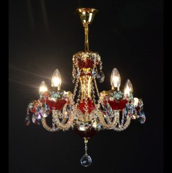 Casa Padrino Applique murale en cristal baroque de luxe Or 50 x 26 x H. 65 cm - Somptueuse Applique murale en laiton avec cristal de Bohême - Meubles baroques - Noble & somptueux