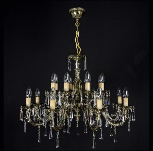 Casa Padrino Luxus Barock Kristall Kronleuchter Gold Ø 76 x H. 58 cm - Prunkvolle Messing Kronleuchter mit böhmischem Kristallglas - Barock Möbel - Edel & Prunkvoll