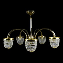 Casa Padrino Lámpara de techo de cristal barroco de lujo Oro Ø 78 x H. 46 cm - Suntuosa Lámpara de techo de latón con cristal de Bohemia - Muebles barrocos - Noble y suntuosa Casa Padrino Lámpara de techo de cristal barroco de lujo Oro Ø 78 x H. 46 cm - Suntuosa Lámpara de techo de latón con cristal de Bohemia - Muebles barrocos - Noble y suntuosa