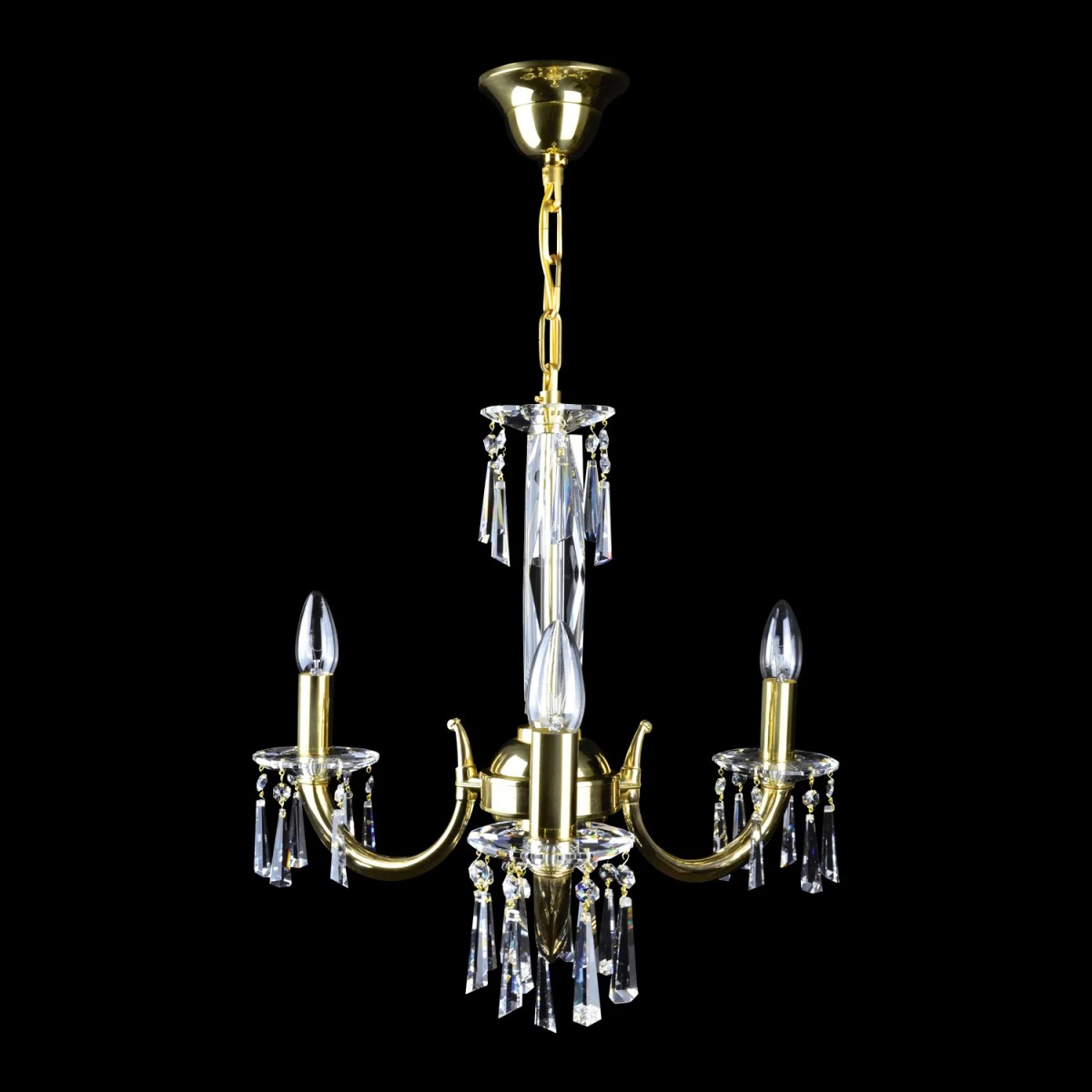 Casa Padrino Lámpara de araña de cristal barroco de lujo Oro Ø 46 x H. 47 cm - Suntuosa Lámpara de araña de latón con cristal de Bohemia - Muebles barrocos - Noble y suntuosa Casa Padrino Lámpara de araña de cristal barroco de lujo Oro Ø 46 x H. 47 cm - Suntuosa Lámpara de araña de latón con cristal de Bohemia - Muebles barrocos - Noble y suntuosa