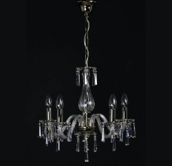 Casa Padrino Lámpara de araña de cristal barroco de lujo Oro Ø 46 x H. 45 cm - Suntuosa Lámpara de araña de latón con cristal de Bohemia - Muebles barrocos - Noble y suntuosa Casa Padrino Lámpara de araña de cristal barroco de lujo Oro Ø 46 x H. 45 cm - Suntuosa Lámpara de araña de latón con cristal de Bohemia - Muebles barrocos - Noble y suntuosa