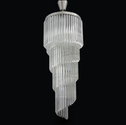 Casa Padrino Luxury Crystal Chandelier Gold Ø 50 x H. 130 cm - Magnificent Brass Chandelier with Bohemian Crystal Glass - Baroque Furniture - Noble & Magnificent