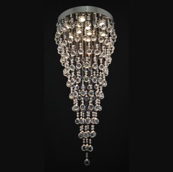 Casa Padrino Luxus Kristall Kronleuchter Silber Ø 50 x H. 110 cm - Prunkvolle Messing Kronleuchter mit böhmischem Kristallglas - Barock Möbel - Edel & Prunkvoll Casa Padrino Luxus Kristall Kronleuchter Silber Ø 50 x H. 110 cm - Prunkvolle Messing Kronleuchter mit böhmischem Kristallglas - Barock Möbel - Edel & Prunkvoll
