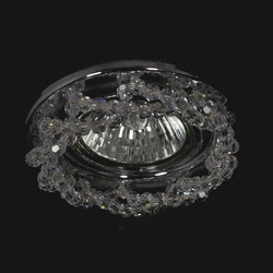 Casa Padrino Luxus Kristall Deckenleuchte Silber Ø 10 x H. 2 cm - Prunkvolle Messing Deckenleuchte mit böhmischem Kristallglas - Barock Möbel - Edel & Prunkvoll Casa Padrino Luxus Kristall Deckenleuchte Silber Ø 10 x H. 2 cm - Prunkvolle Messing Deckenleuchte mit böhmischem Kristallglas - Barock Möbel - Edel & Prunkvoll
