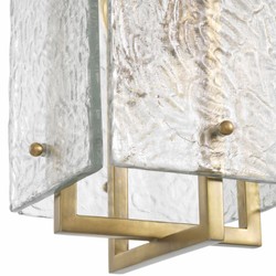Casa Padrino lámpara colgante de lujo latón vintage Al. 54,5 cm - Iluminación de lujo