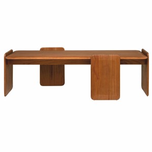 Luxus Massivholz Couchtisch Wohnzimmertisch Bernstein