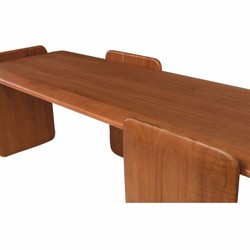 Luxus Massivholz Couchtisch Wohnzimmertisch Bernstein