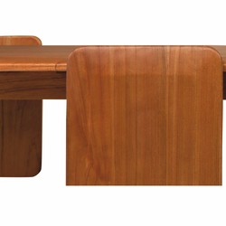 Luxus Massivholz Couchtisch Wohnzimmertisch Bernstein