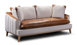 Casa Padrino Luxus Chesterfield Sessel Fuerta 115 x 85 x H. 95 cm - Eleganter Wohnzimmer Sessel mit Echtleder - Chesterfield Wohnzimmer Möbel