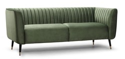 Casa Padrino sofa Kenedy Chesterfield de lujo 210 x 100 x A. 120 cm - Elegante sofá de salón con cuero auténtico - Chesterfield salon muebles