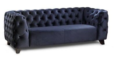 Casa Padrino sofa Rokko Amrchair Chesterfield de lujo 120 x 95 x A. 80 cm - Elegante sofá de salón con cuero auténtico - Chesterfield salon muebles