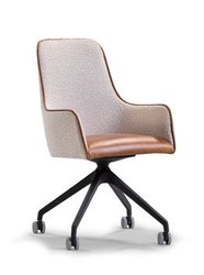 Casa Padrino chaise Ohio On Wheels Chesterfield de luxe 54 x 60 x H. 93 cm - chaise de salle à manger élégant en cuir véritable - Chesterfield salle à manger meubles Casa Padrino chaise Ohio On Wheels Chesterfield de luxe 54 x 60 x H. 93 cm - chaise de salle à manger élégant en cuir véritable - Chesterfield salle à manger meubles
