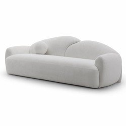 Luxus Wohnzimmer Hotel Sofa mit Kissen Grau