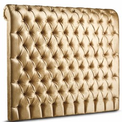 Chesterfield Bett-Kopfteil Gold