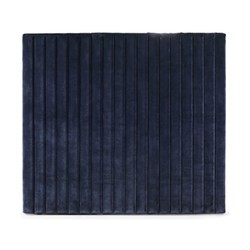 Casa Padrino Luxury Velvet Bed Headboard Dark Blue 200 x H. 140 cm - Luxury Hotel & Bedroom Furniture Casa Padrino Luxury Velvet Bed Headboard Dark Blue 200 x H. 140 cm - Luxury Hotel & Bedroom Furniture