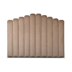 Casa Padrino Luxus Samt Bett-Kopfteil Camel 200 x H. 140 cm - Luxus Hotel & Schlafzimmer Möbel Casa Padrino Luxus Samt Bett-Kopfteil Camel 200 x H. 140 cm - Luxus Hotel & Schlafzimmer Möbel