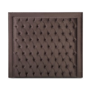 Casa Padrino Chesterfield Bett-Kopfteil Braun 200 x H. 140 cm - Chesterfield Hotel & Schlafzimmer Möbel Casa Padrino Chesterfield Bett-Kopfteil Braun 200 x H. 140 cm - Chesterfield Hotel & Schlafzimmer Möbel
