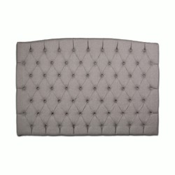 Casa Padrino Luxus Bett-Kopfteil Taupegrau 200 x H. 140 cm - Luxus Hotel & Schlafzimmer Möbel