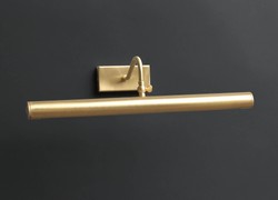 Casa Padrino Lámpara para cuadros de lujo Latón satinado An. 25 x Pr. 18 cm - Lámpara para cuadros artesanal de latón - Colección de lujo - Noble y suntuoso Casa Padrino Lámpara para cuadros de lujo Latón satinado An. 25 x Pr. 18 cm - Lámpara para cuadros artesanal de latón - Colección de lujo - Noble y suntuoso