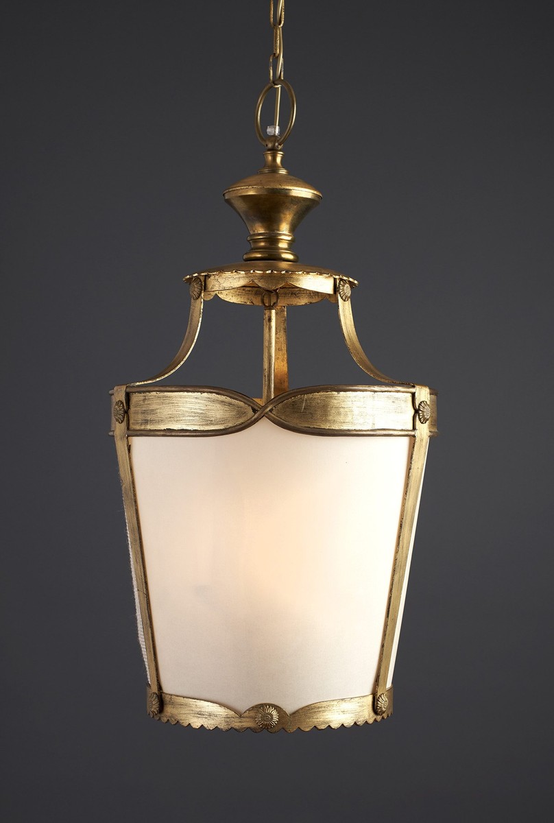 Casa Padrino Luxury Pendant Lamp Lantern Antique Gold Ø 45 x H. 90 cm Casa Padrino Luxury Pendant Lamp Lantern Antique Gold Ø 45 x H. 90 cm