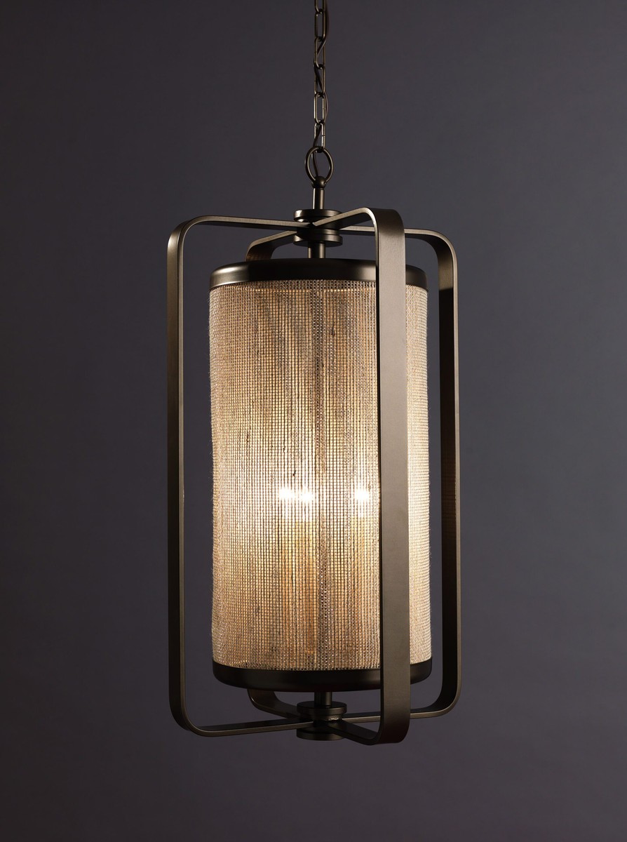 Casa Padrino Suspension Lanterne de luxe Laiton bruni Ø 45 x H. 70 cm - Lanterne artisanale en acier inoxydable - Collection de luxe - Noble & somptueux Casa Padrino Suspension Lanterne de luxe Laiton bruni Ø 45 x H. 70 cm - Lanterne artisanale en acier inoxydable - Collection de luxe - Noble & somptueux