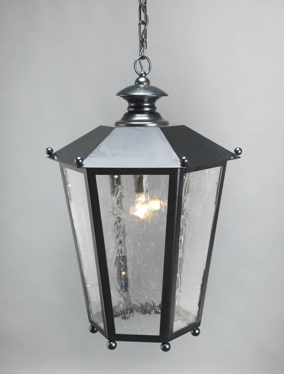 Casa Padrino Luxury Outdoor Pendant Lamp Lantern Black Ø 50 x H. 70 cm Casa Padrino Luxury Outdoor Pendant Lamp Lantern Black Ø 50 x H. 70 cm