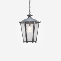 Casa Padrino Luxury Outdoor Pendant Lamp Lantern Black Ø 50 x H. 70 cm Casa Padrino Luxury Outdoor Pendant Lamp Lantern Black Ø 50 x H. 70 cm