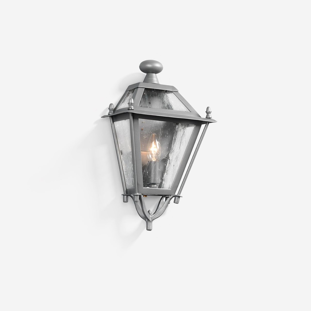 Casa Padrino Farol de lujo de exterior Gris An. 39 x Al. 72 cm - Farol artesanal de hierro forjado - Colección de lujo - Noble y suntuoso Casa Padrino Farol de lujo de exterior Gris An. 39 x Al. 72 cm - Farol artesanal de hierro forjado - Colección de lujo - Noble y suntuoso
