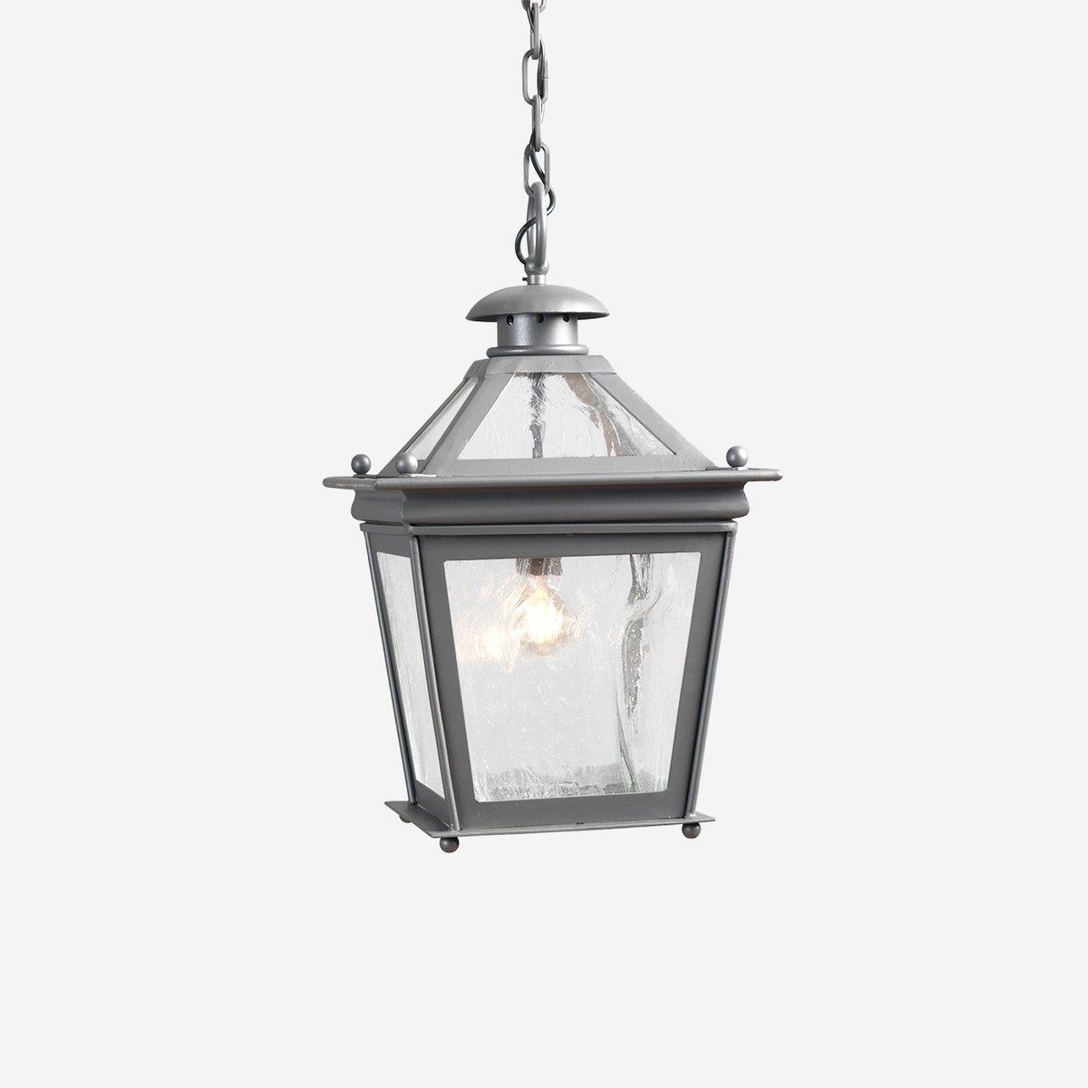 Casa Padrino Lampada a sospensione Lanterna Luxury da esterno Grigio L. 31 x H. 44 cm - Lanterna artigianale in ferro battuto - Collezione Luxury - Nobile & sontuoso Casa Padrino Lampada a sospensione Lanterna Luxury da esterno Grigio L. 31 x H. 44 cm - Lanterna artigianale in ferro battuto - Collezione Luxury - Nobile & sontuoso