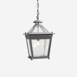 Casa Padrino Lámpara colgante Farol de lujo de exterior Gris An. 45 x Al. 68 cm - Farol artesanal de hierro forjado - Colección de lujo - Noble y suntuoso Casa Padrino Lámpara colgante Farol de lujo de exterior Gris An. 45 x Al. 68 cm - Farol artesanal de hierro forjado - Colección de lujo - Noble y suntuoso