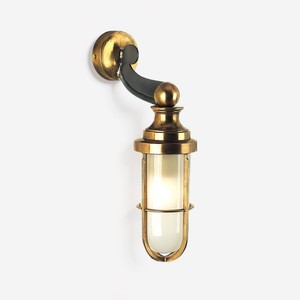 Casa Padrino Luxury Outdoor Lantern Polished Brass Ø 18 x H. 38 cm Casa Padrino Luxury Outdoor Lantern Polished Brass Ø 18 x H. 38 cm