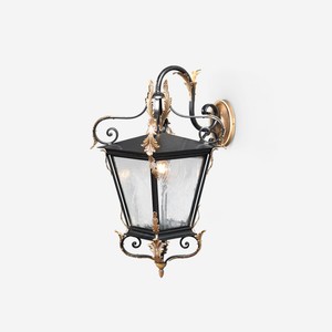 Casa Padrino Luxury Outdoor Lantern Black W. 32 x H. 73 cm Casa Padrino Luxury Outdoor Lantern Black W. 32 x H. 73 cm