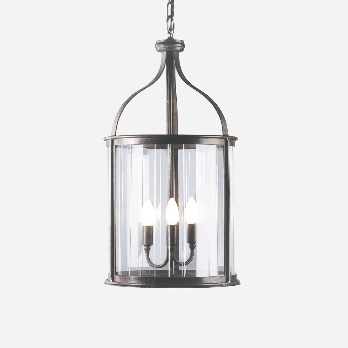 Casa Padrino Luxury Outdoor Pendant Lamp Lantern Rust Ø 37 x H. 70 cm Casa Padrino Luxury Outdoor Pendant Lamp Lantern Rust Ø 37 x H. 70 cm