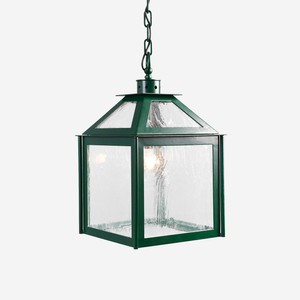 Casa Padrino Luxury Outdoor Pendant Lamp Lantern Green W. 28 x H. 45 cm