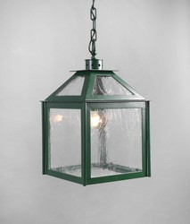 Casa Padrino Luxus Außen Hängeleuchte Laterne Grün B. 32.5 x H. 52 cm
